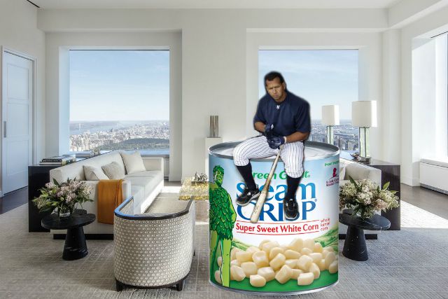 ARTIST RENDERING OF A-ROD SITTIN' ON A CAN, WHY ARE YOU LOOKING AT ME LIKE THAT